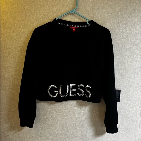 GUESS Jeweled Crop Top - Picture 2 of 6